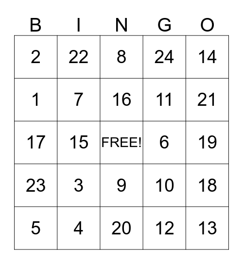 Bing-O-Get to Know You! Bingo Card