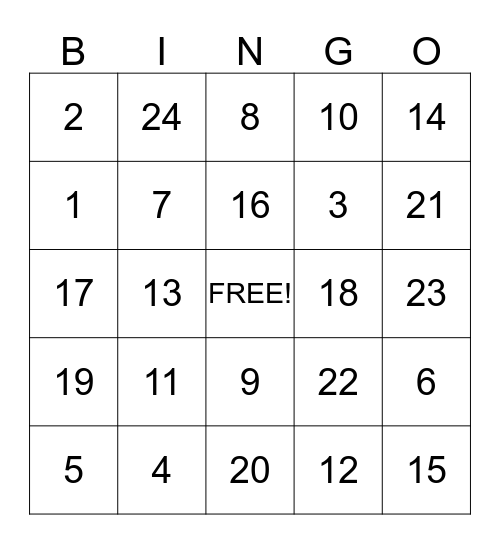 Bing-O-Get to Know You! Bingo Card