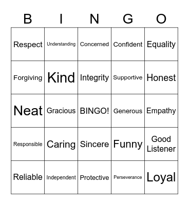 Let's Play Bingo Card