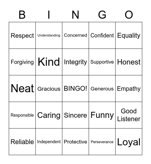 Let's Play Bingo Card