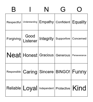 Let's Play Bingo Card