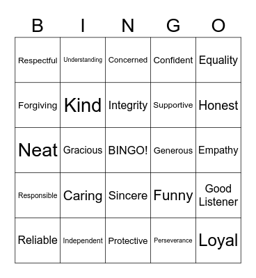 Let's Play Bingo Card