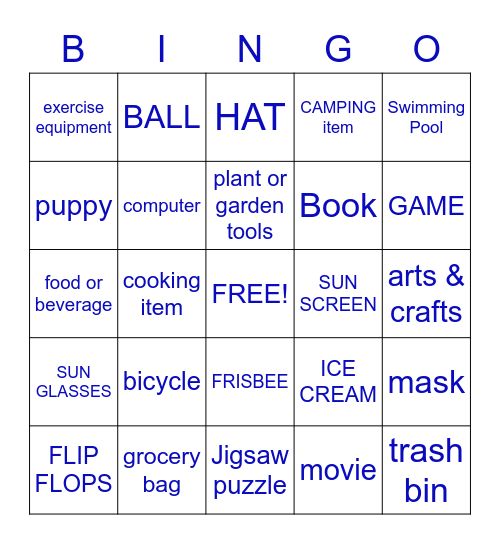 SUMMER 2020 Bingo Card