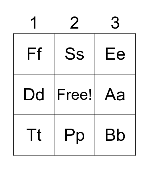 3-in-a-row-bingo-card