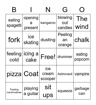 Zayda Bingo Card