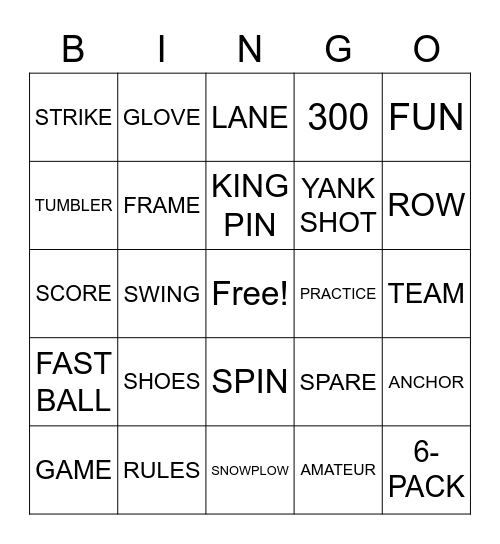 HAPPY Bingo Card