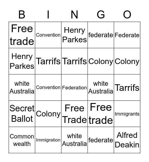 bingo boy Bingo Card