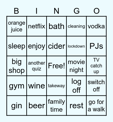 18092 Bingo Card