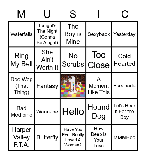 NUMBER ONES Bingo Card