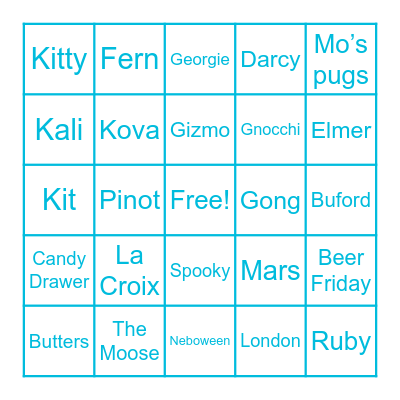 Ne-Bingo Card