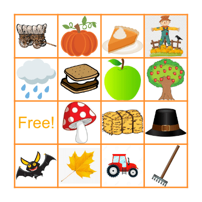 Fall Bingo Card