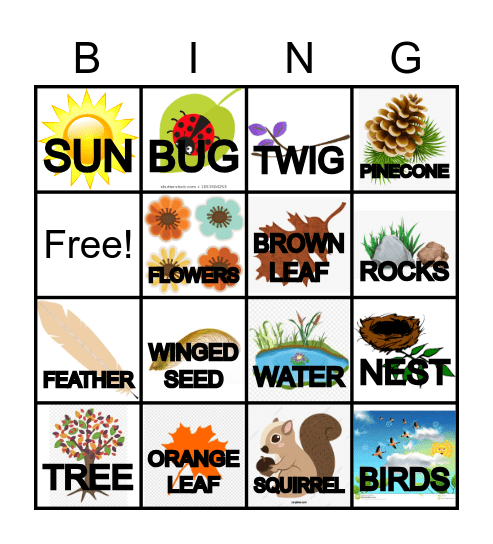 TAKE A FALL WALL BINGO Card