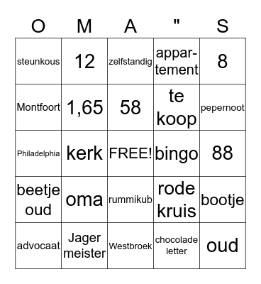 SinterBingo Card