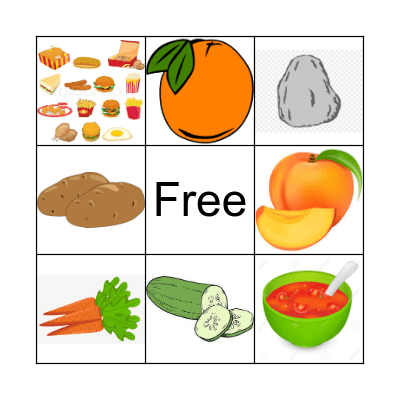 Food Bingo Card