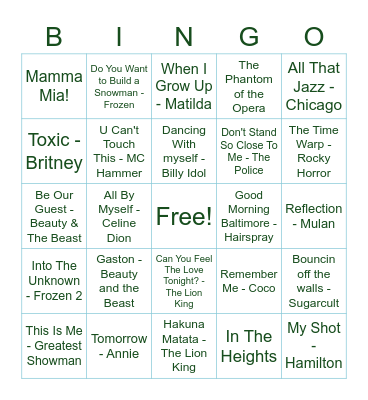 Nicole’s Quarantine Bingo Card