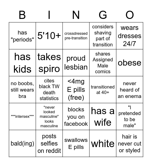 Boomerhon Bingo Card