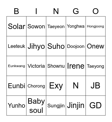 Nama Leader Bingo Card