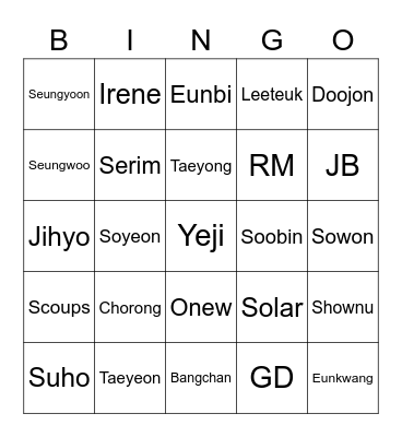 KALEM Bingo Card