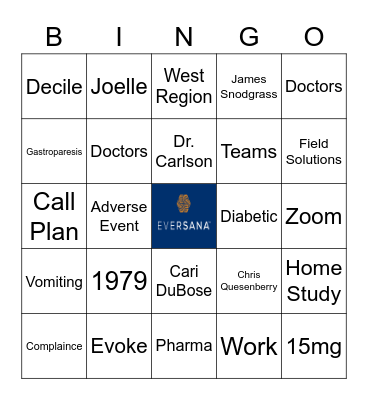 Eversana Bingo Card