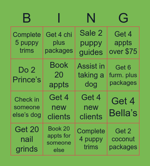 638 Bingo! Bingo Card
