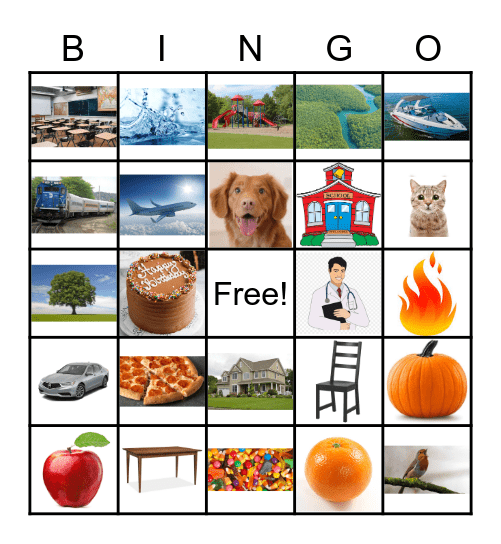 Fun Friday Bingo Card