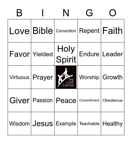 Prayer, Peace, Passion Bingo Card