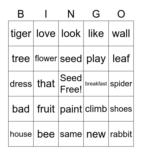 T1.2 400 Words Unit 1-8 Bingo Card
