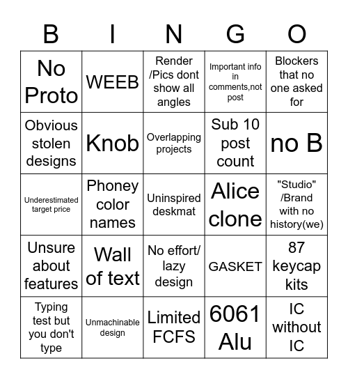 GB reviews Sept 20 Bingo Card