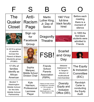 FRIENGO Bingo Card