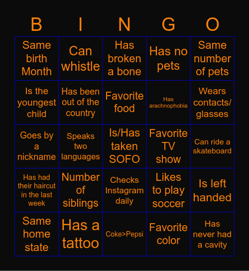 Mus Ed Bingo Card