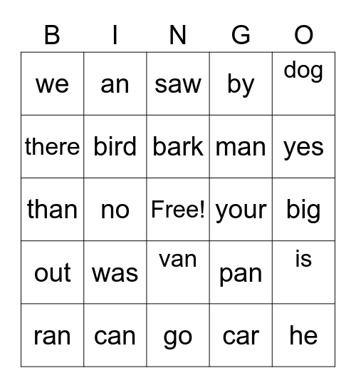 JAXY Bingo Card