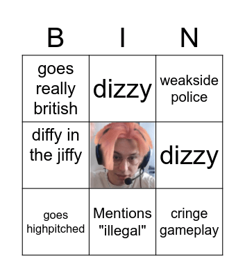 Marc Casting Bingo Card