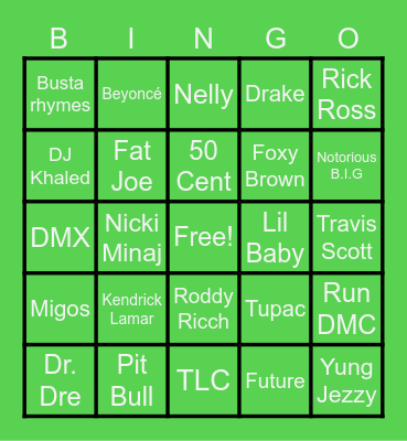 Nutrition Vibez Trap Bingo Card