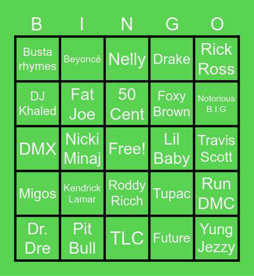 Nutrition Vibez Trap Bingo Card