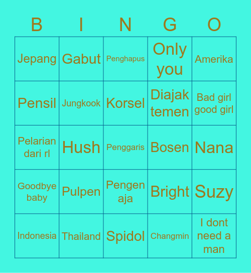 Bai 🤡 Bingo Card