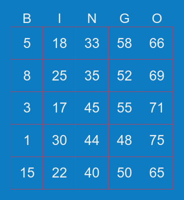 Bbright 😼 Bingo Card