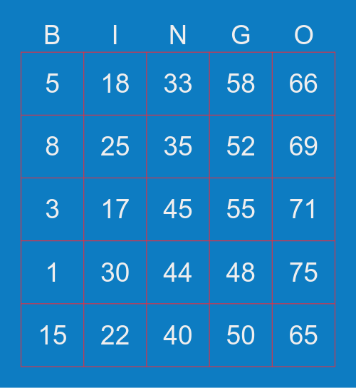 Bbright 😼 Bingo Card