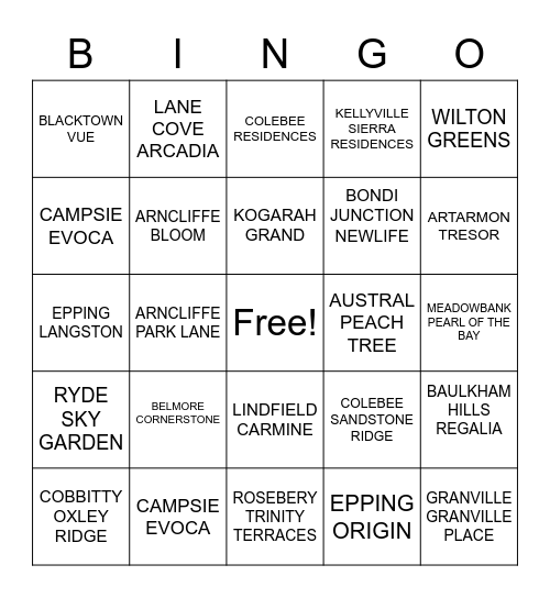 BINGO - THE KING OF LANDLORD Bingo Card