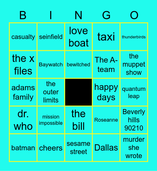 Guess the Theme Bingo Card