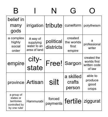 Bingo Card