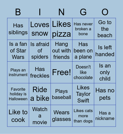 Virtual Learner Lunch Bingo Card