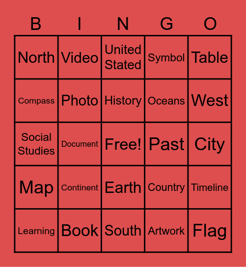 Historian Tool Kit Bingo Card