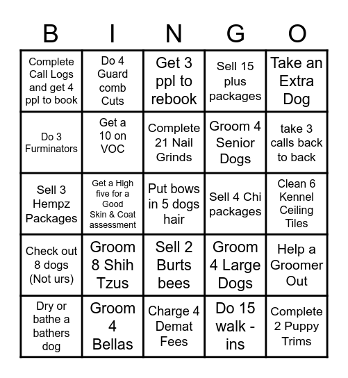 Sept 21st - Oct 11th Bingo Card