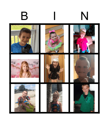 FRIENDS BINGO Card