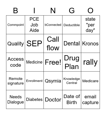 United Bingo Card