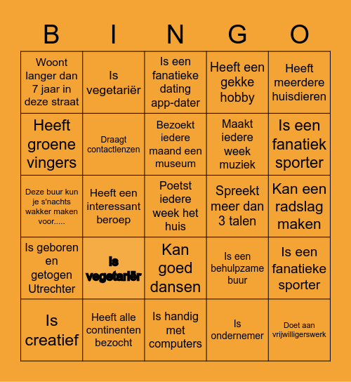 Burendag 2020 Homeruslaan! Bingo Card