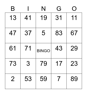 Help24 in BINGO mood Bingo Card