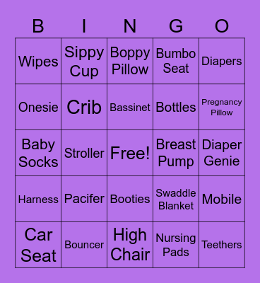 Mariah and Monique's Baby Shower!!! Bingo Card