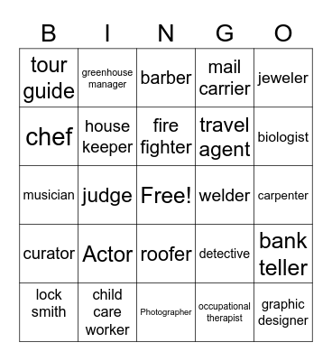 Gear up Devin Colon name that job Bingo Card