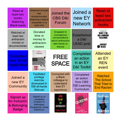 CBS Antiracism & Allyship Bingo Card